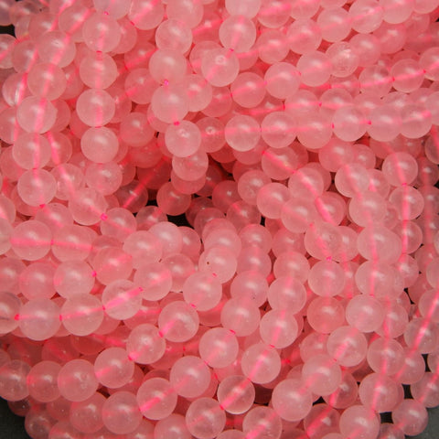 Pink Beads. Natural Pink Gemstones.