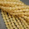 Yellow Apatite · Microfaceted · Round · 2mm, 3.5mm, 4mm, Bead, Tejas Beads