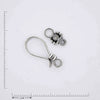Silver jewelry findings clasp.
