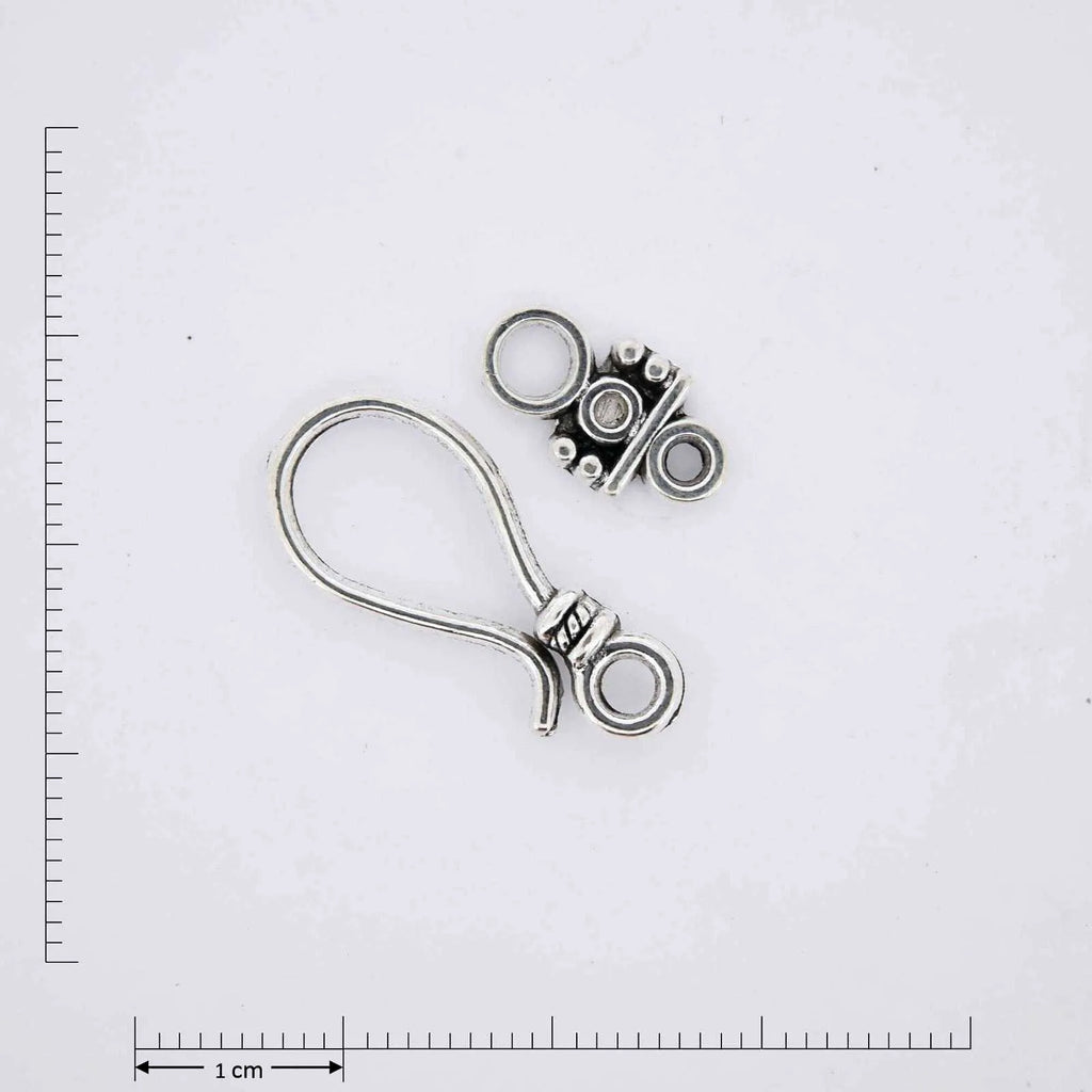 Silver jewelry findings clasp.