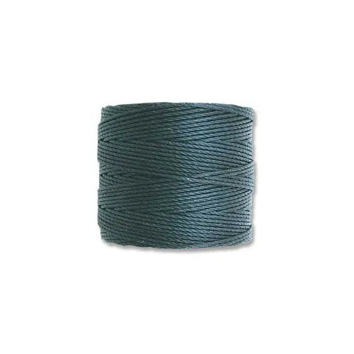 S-Lon Cord · Tex 210 · Dark Teal · 0.5 mm · 77yd, Supply, Tejas Beads