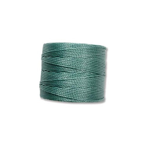 S-Lon Cord · Tex 210 · Vintage Jade · 0.5 mm · 77yd, Supply, Tejas Beads
