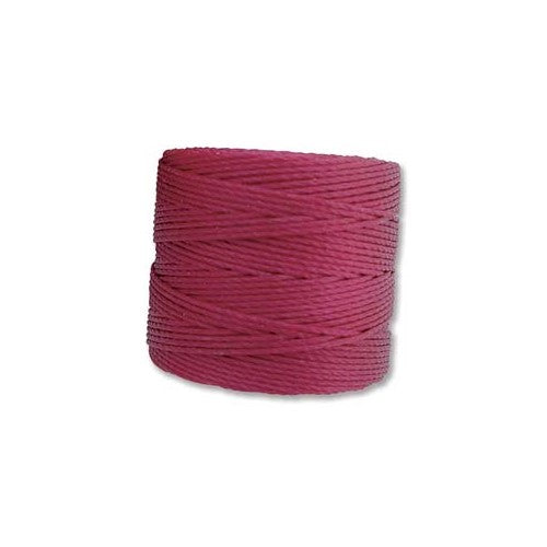 S-Lon Cord · Tex 210 · Wineberry · 0.5 mm · 77yd, Supply, Tejas Beads