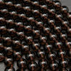 Brown obsidian beads.