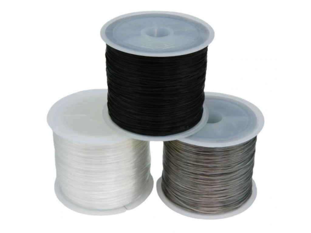White 0.7 & 0.8mm Transparent Elastic Cords Beading Wire For Jewelry Making  (1000 Meter) at Rs 500/piece | New Items in Varanasi | ID: 24712857091