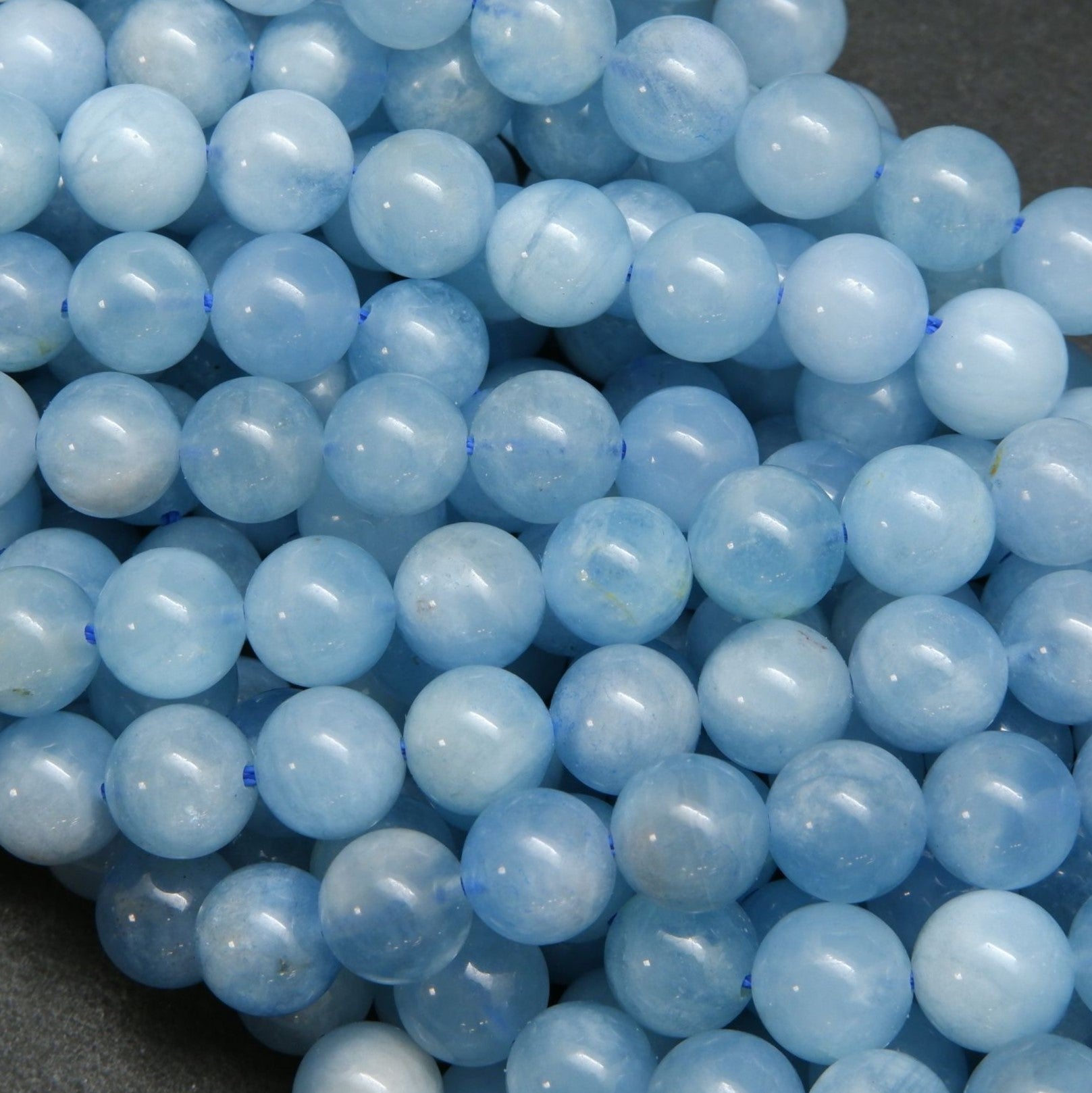 Aquamarine Birthstone Beads.
