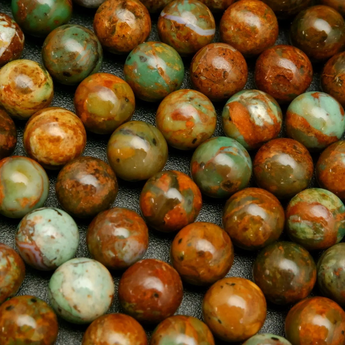 Mixed Fire Agate Beads, Round, Faceted, Dyed, 6mm 8mm 10mm, Length 14”