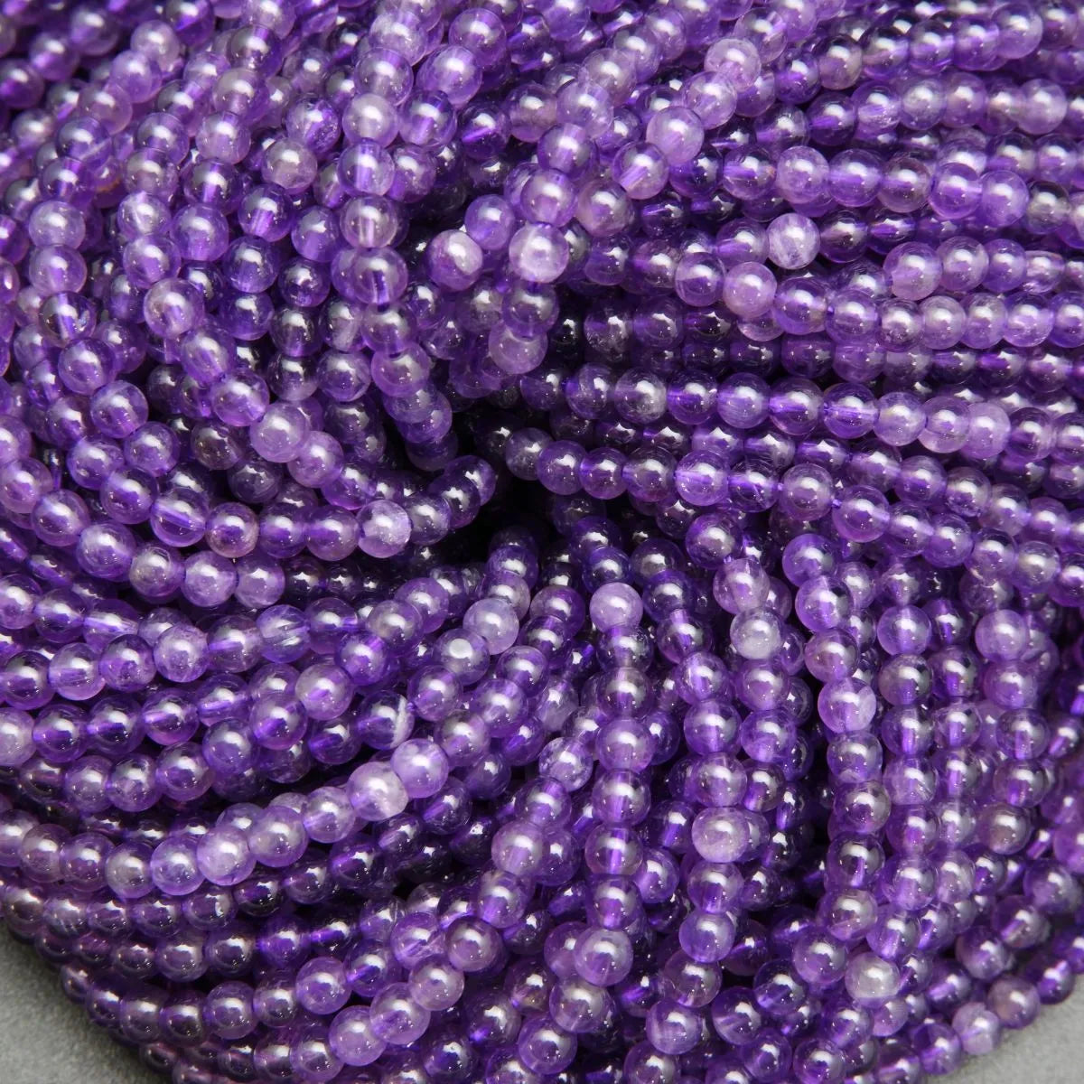 Natural Cape Amethyst Beads 6mm 8mm 10mm 12mm Round Beads White