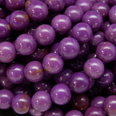 Purple Phosphosiderite Gemstone Beads