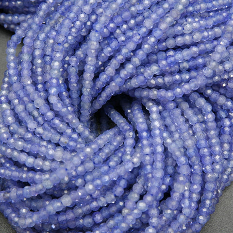 Light blue tanzanite beads.