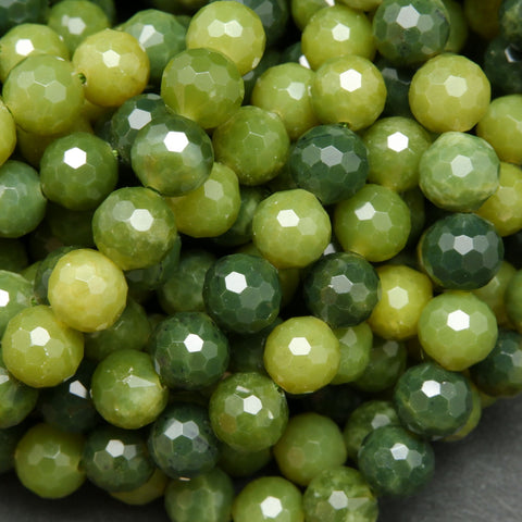 Faceted gemstone beads