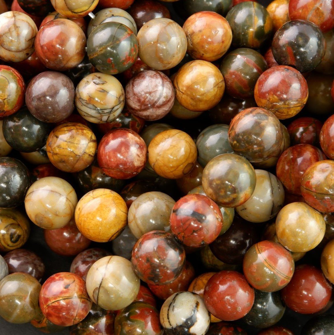 Red Creek Jasper Beads Authentic Gemstone Beads | Free Shipping –