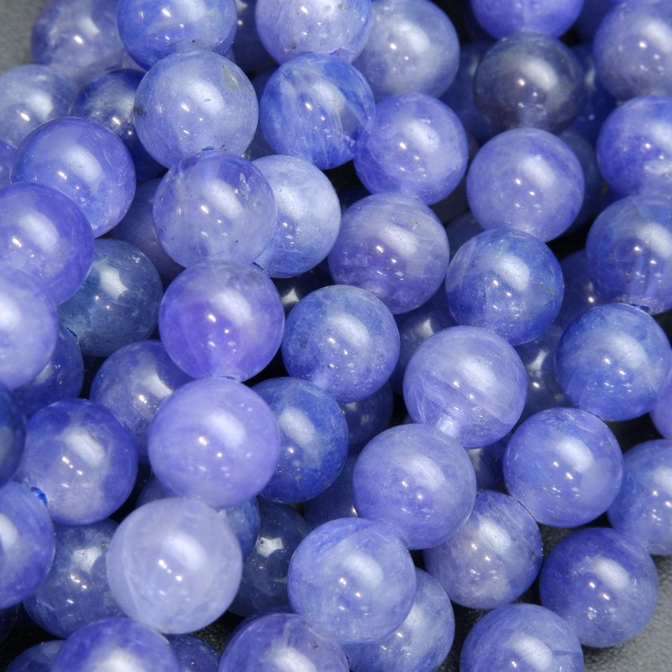 Shimmering Blue Tanzanite Beads.