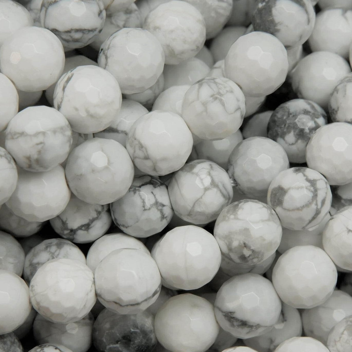 fB5537) Gemstone Natural White Howlite Jasper strand 7 inch fB5537) Gemstone Natural White Howlite Jasper strand 7 inch