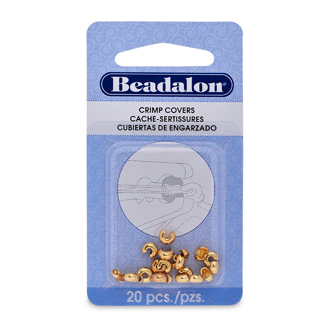 Gold crimp cover.