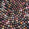 Close-up of multicolored round beads.