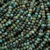 Close-up of turquoise and green beads