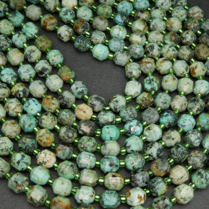 African turquoise beads.