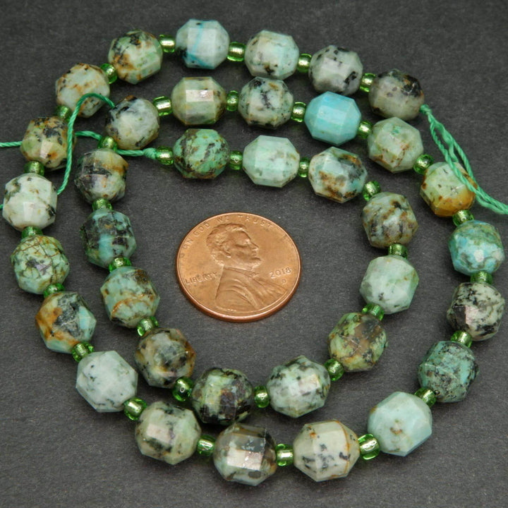 African turquoise beads.