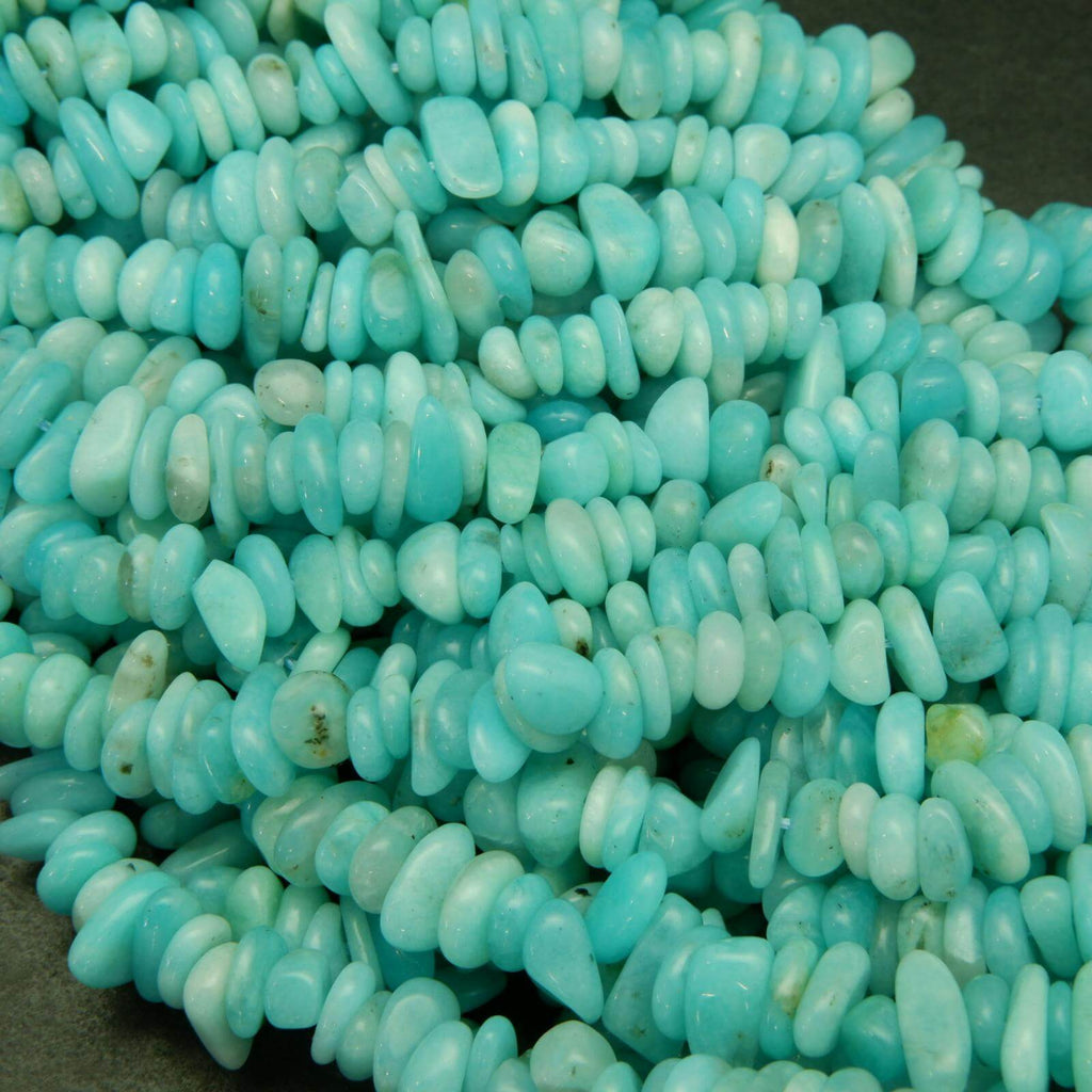 Blue Amazonite Beads.