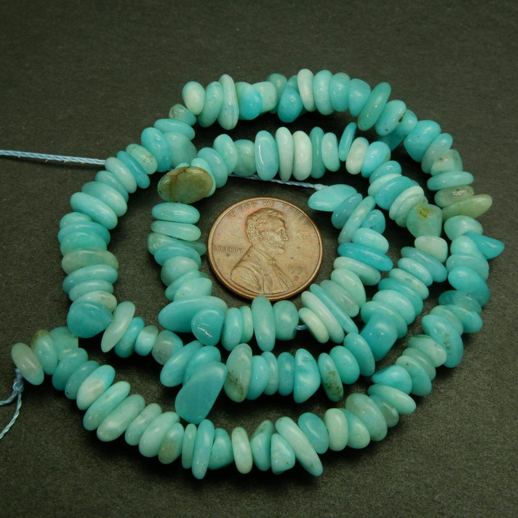 Blue Amazonite Beads.