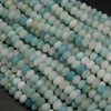 White and blue peruvian amazonite beads.