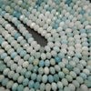 White and blue peruvian amazonite beads.