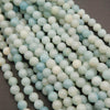 Blue amazonite beads.
