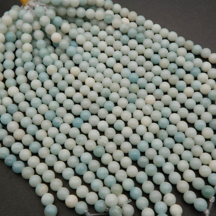Blue amazonite beads.