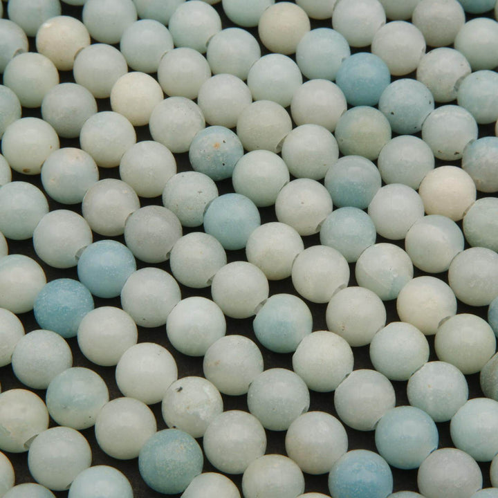 Blue amazonite beads.