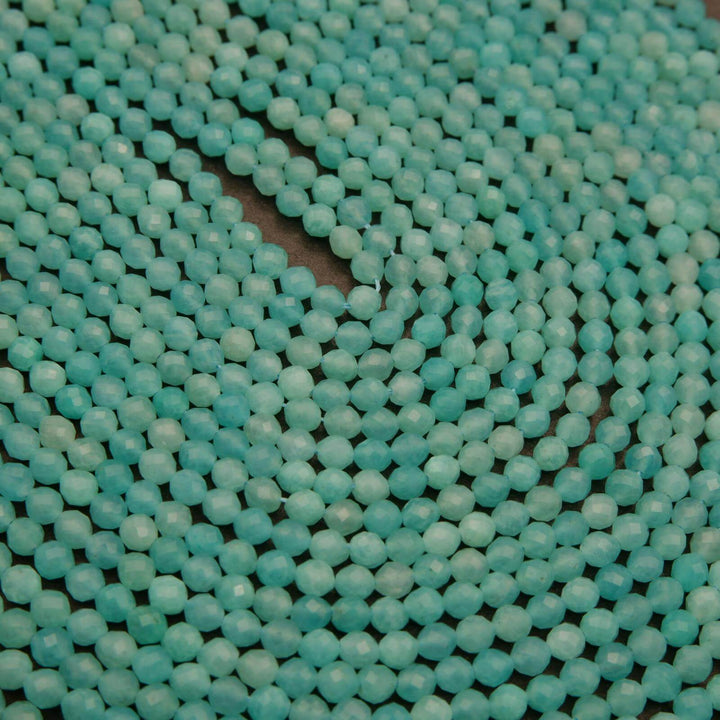 Peruvian Amazonite · Microfaceted · Round · 2mm, 3mm, 4mm, Tejas Beads, Beads