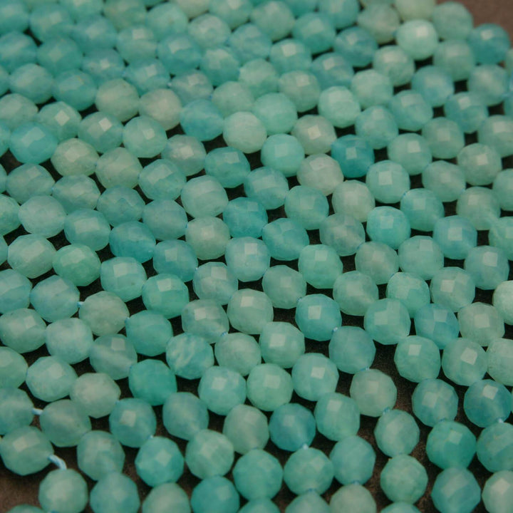Peruvian Amazonite · Microfaceted · Round · 2mm, 3mm, 4mm, Tejas Beads, Beads