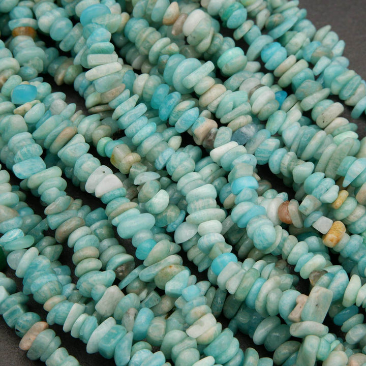 Amazonite · Smooth · Freeform Chips · 7mm, Tejas Beads, Beads
