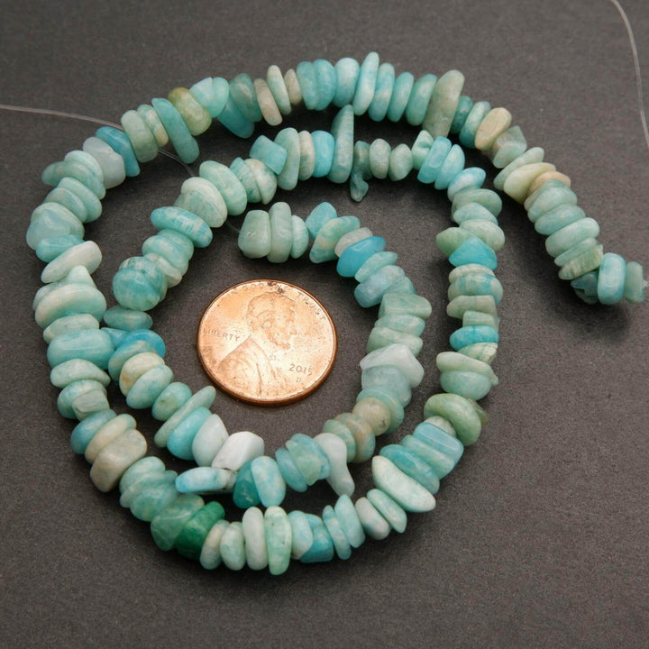 Amazonite · Smooth · Freeform Chips · 7mm, Tejas Beads, Beads