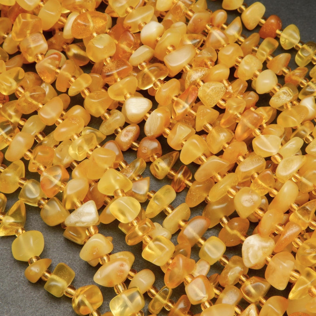 Yellow Amber Beads.