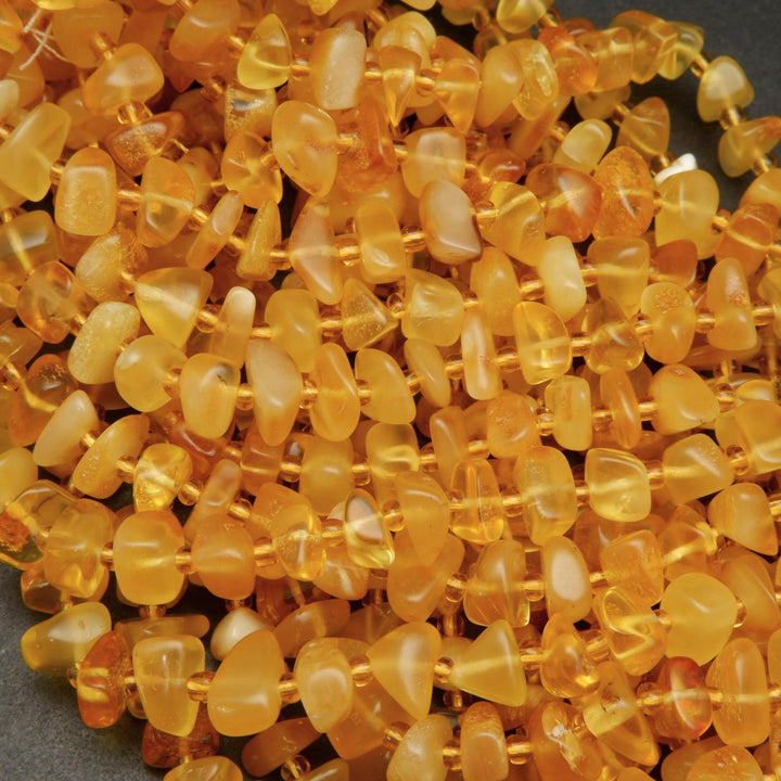 Yellow Amber Beads.