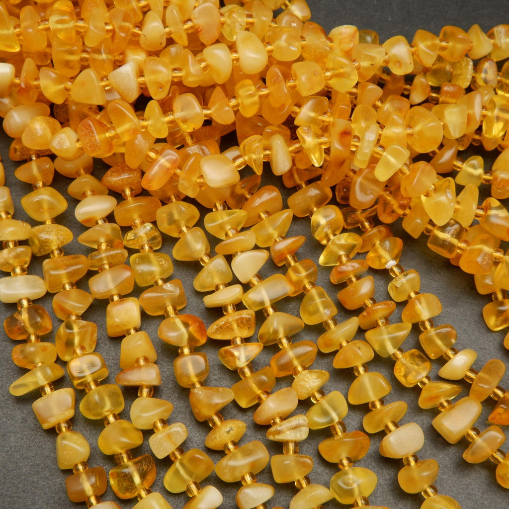 Yellow Amber Beads.