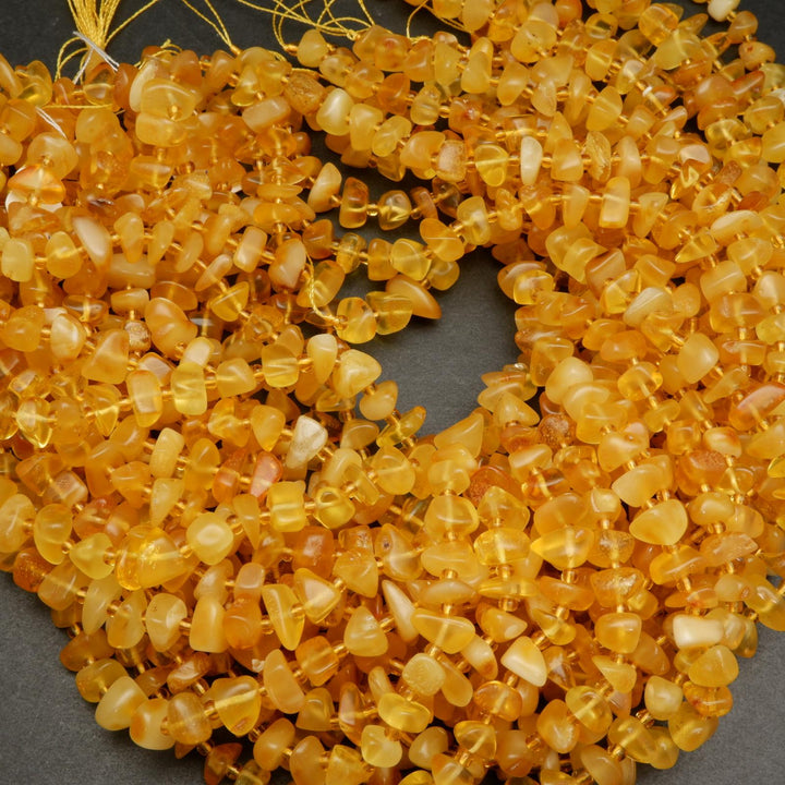 Yellow Amber Beads.