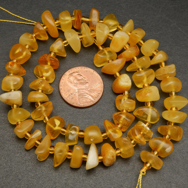 Yellow Amber Beads.
