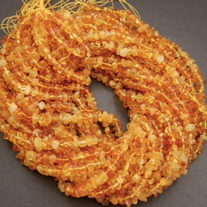 Amber · Smooth · Freeform Chips · 7mm, Tejas Beads, Beads