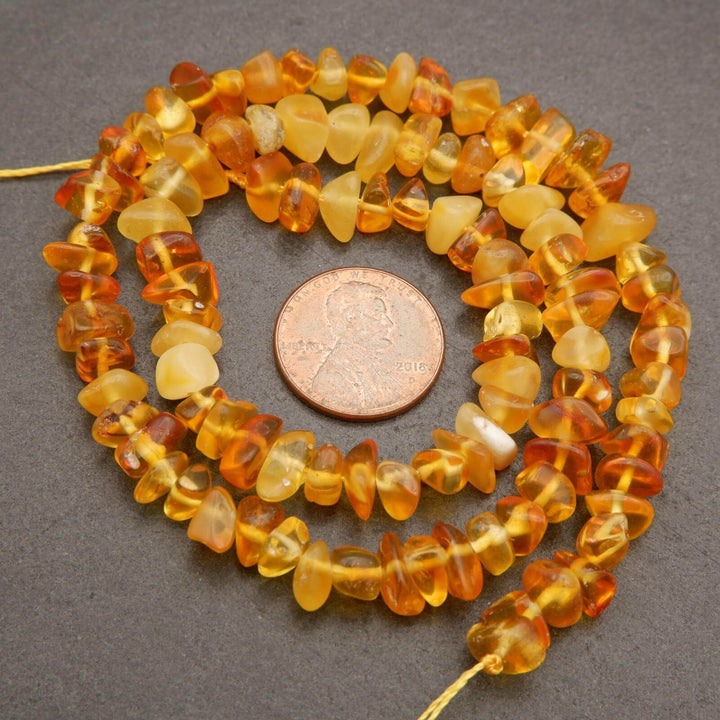 Amber · Smooth · Freeform Chips · 7mm, Tejas Beads, Beads