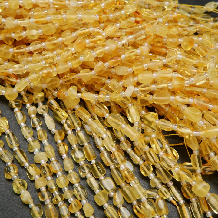 Yellow Amber Beads
