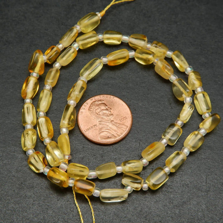 Yellow Amber Beads