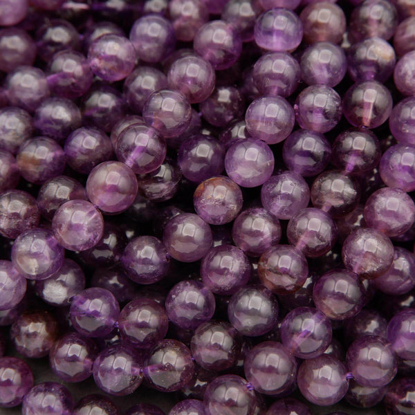 Amethyst · Smooth · Round · 6mm, 8mm, 10mm **CLEARANCE**, Tejas Beads, Beads