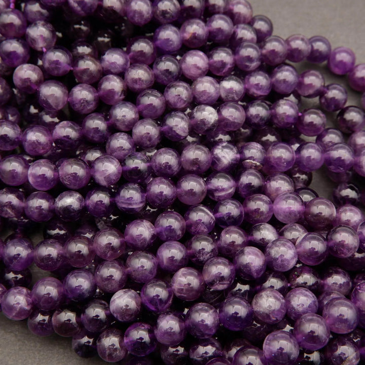 Amethyst · Smooth · Round · 5mm, 6mm, 8mm, 10mm, Tejas Beads, Beads