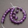 Amethyst · Smooth · Round · 6mm, 8mm, 10mm · Large Hole · 1/2 Strand, Tejas Beads, Beads