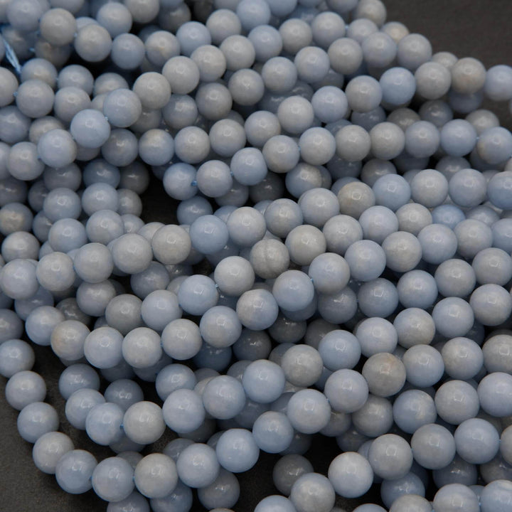 Angelite · Smooth · Round · 6mm, 8mm, 10mm, Tejas Beads, Beads