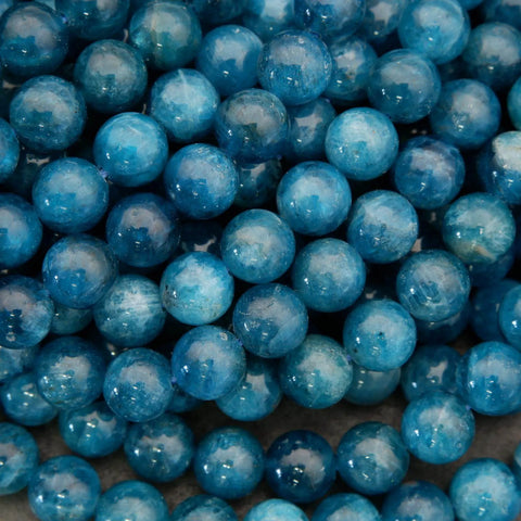 Blue Apatite A · Smooth · Round · 6mm, 8mm, 10mm, 12mm, 14mm, Tejas Beads, Beads