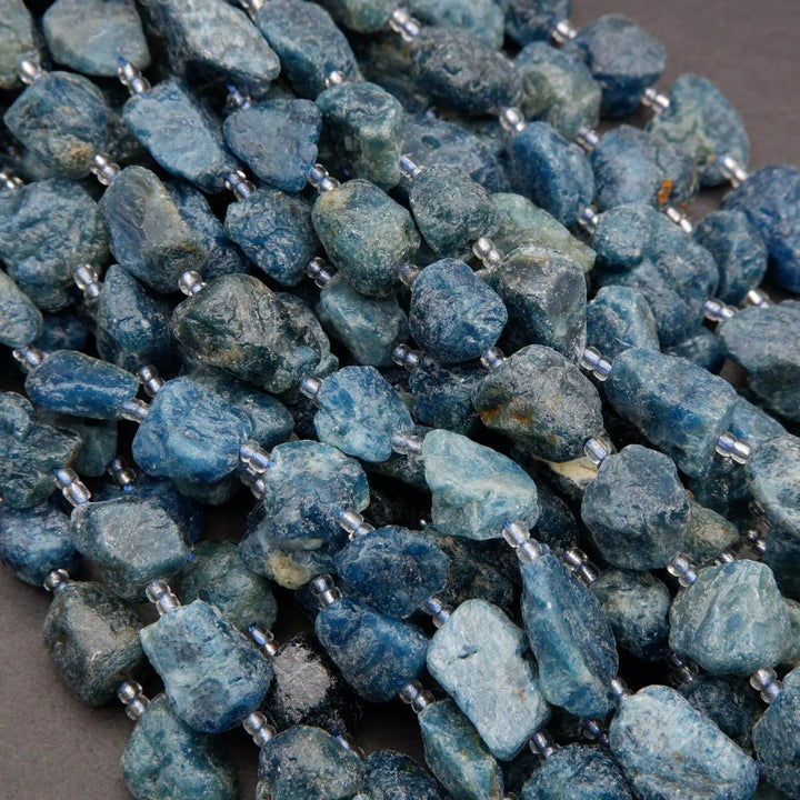 Blue Apatite · Rough Raw · Nugget · 13mm, Tejas Beads, Beads