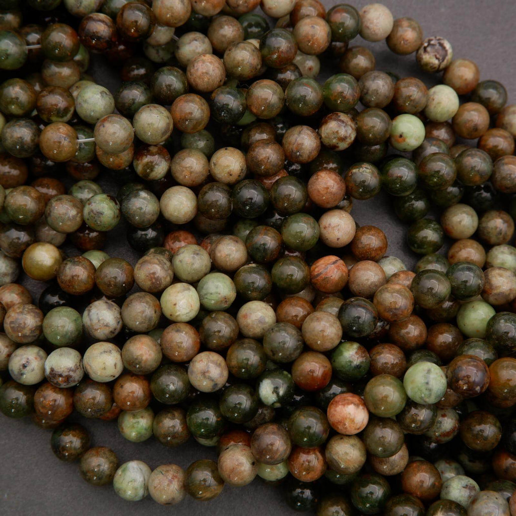 Close-up of multicolored beads on a dark background